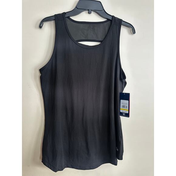 Reebok Tops - Reebok Command Keyhole Tank Black Large NWT Mesh Back